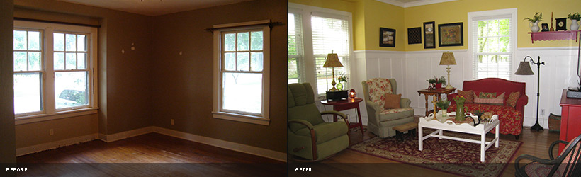 Before & After - Living Room